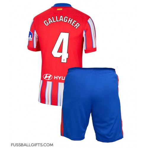 Atletico Madrid Conor Gallagher #4 Fußballbekleidung Heimtrikot Kinder 2024-25 Kurzarm (+ kurze hosen)